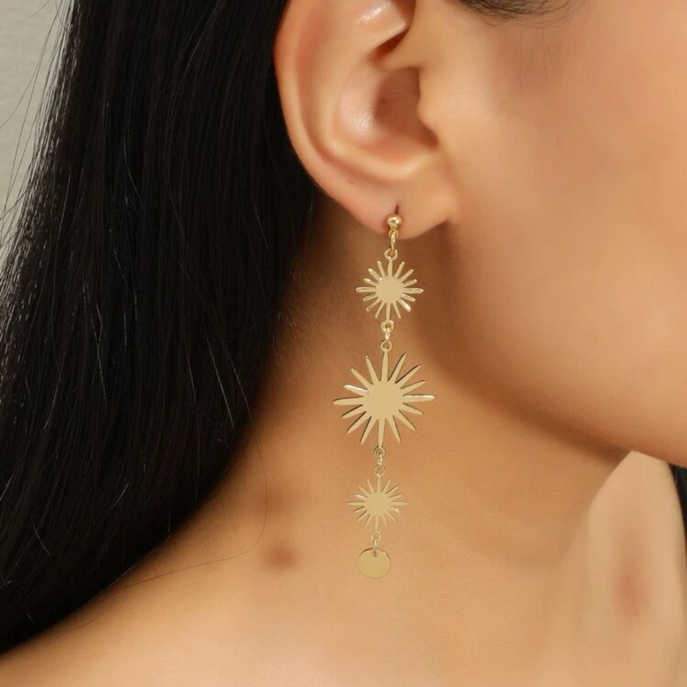 3/$30 RESTOCKED! Sun Decor Drop Earrings Dainty Cute Dainty